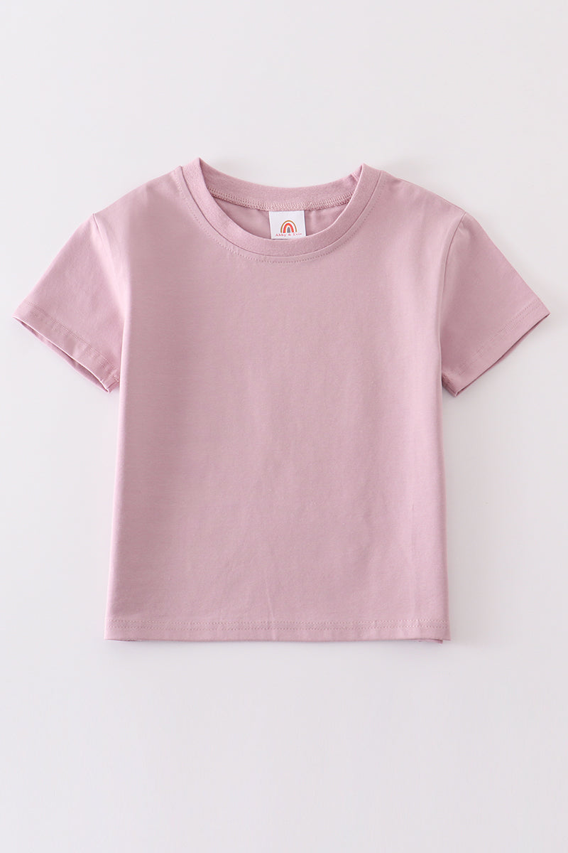 Purple blank basic t-shirt Adult Kids and baby bubble