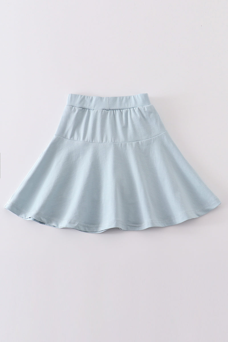 Blue basic skort