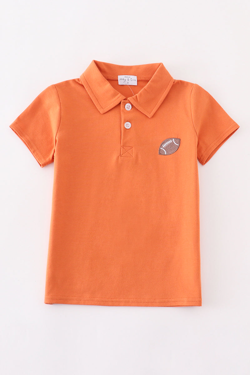 Premium Carmel Football Embroidery Boy Shirt