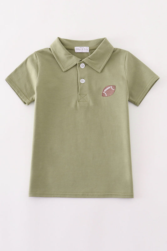 Premium Sage Football Embroidery Boy Shirt