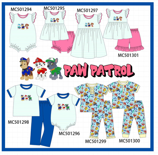 PO49 Character applique print stripe collection