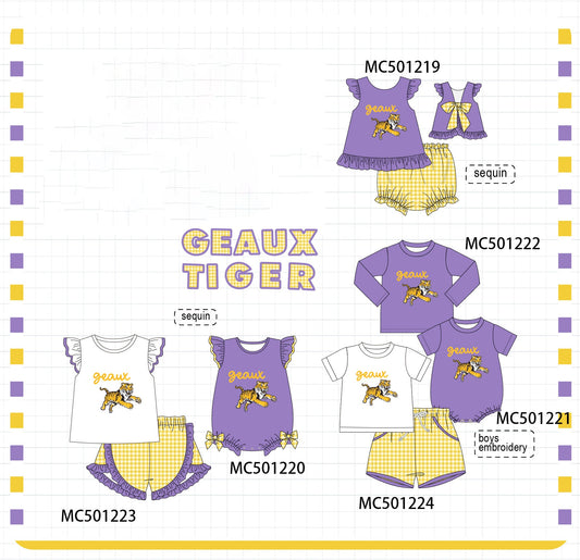 PO49 Geaux tiger sequin collection