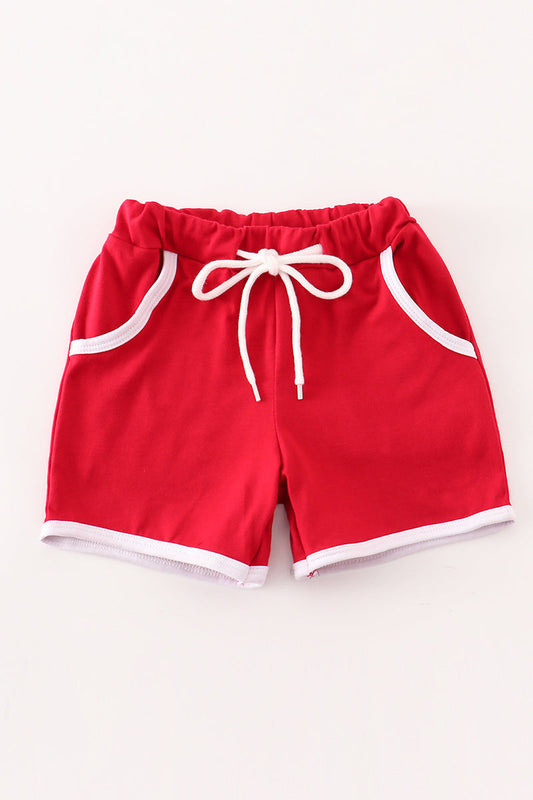 Maroon boy shorts