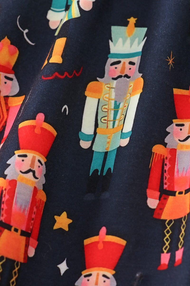 Black nutcracker print dress