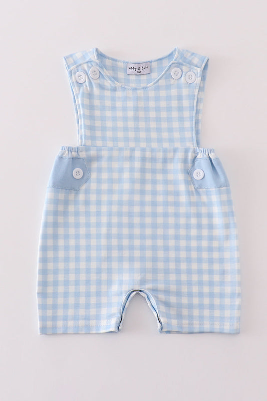 Blue gingham boy jonjon