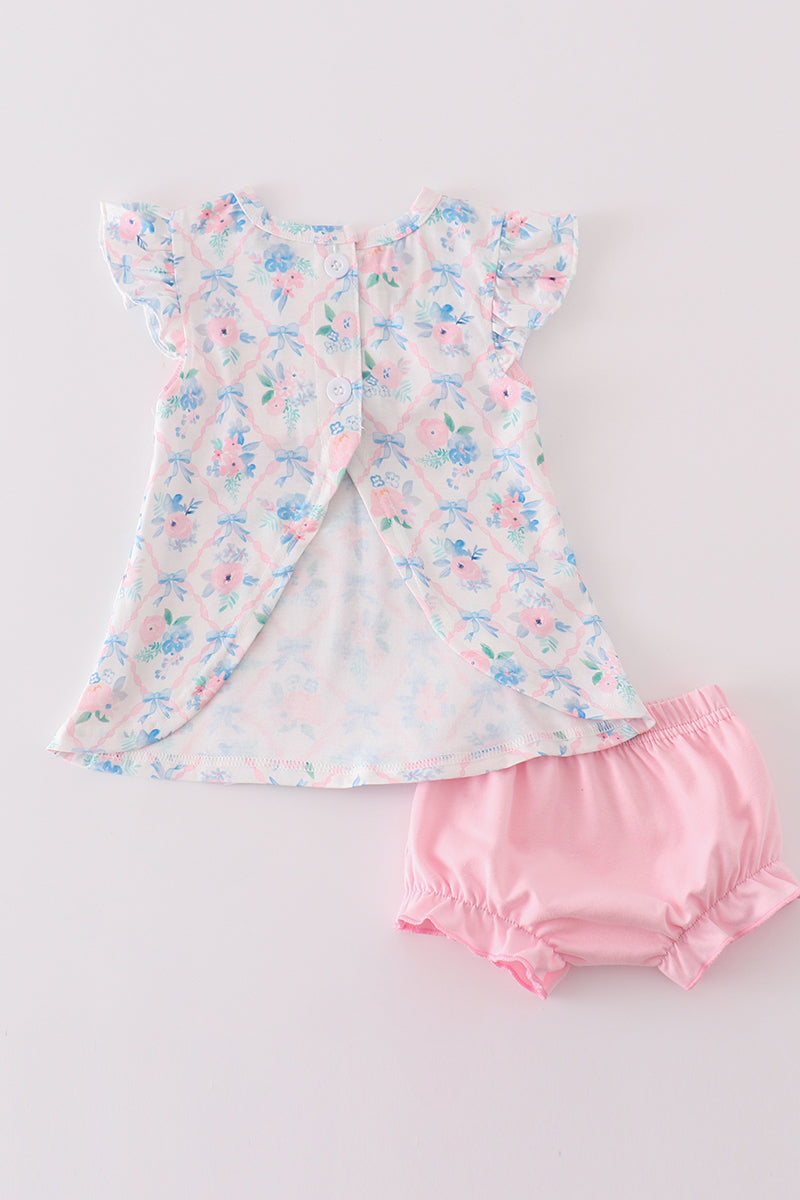 Pink Petal Dream girl bloomer set