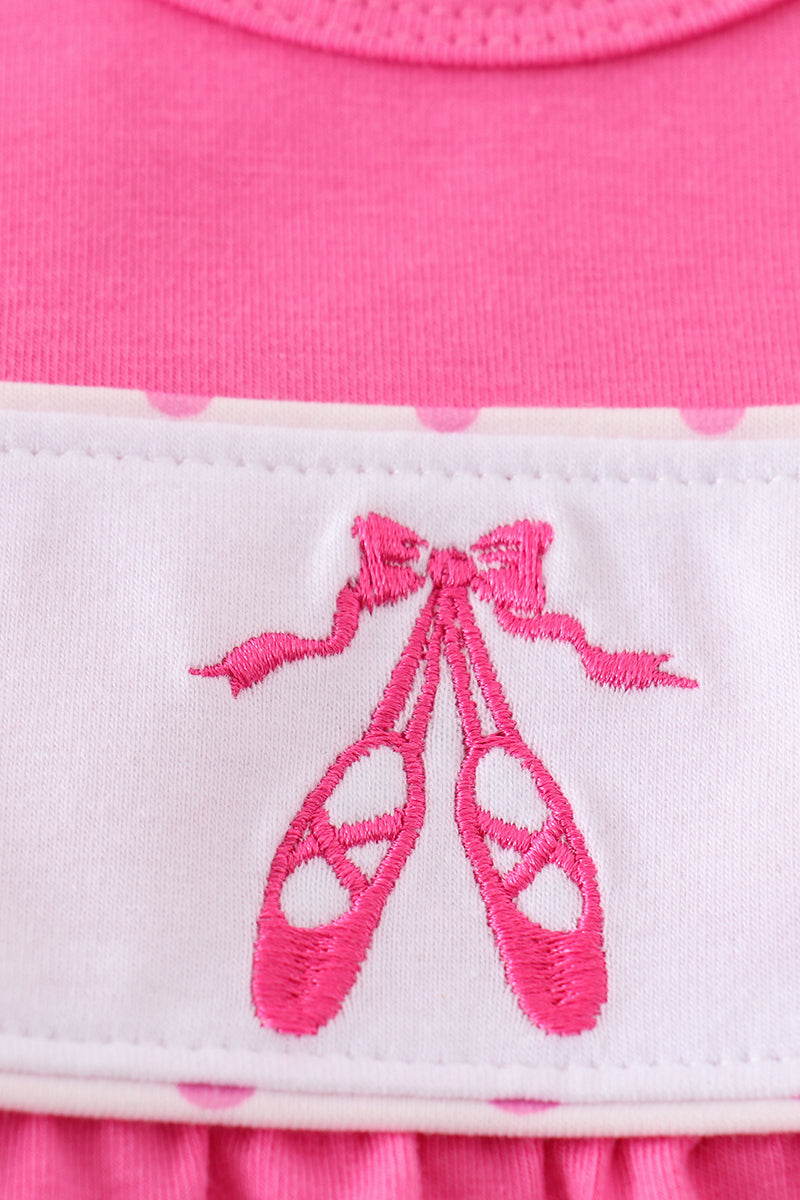 Pink ballerina embroidery girl bubble