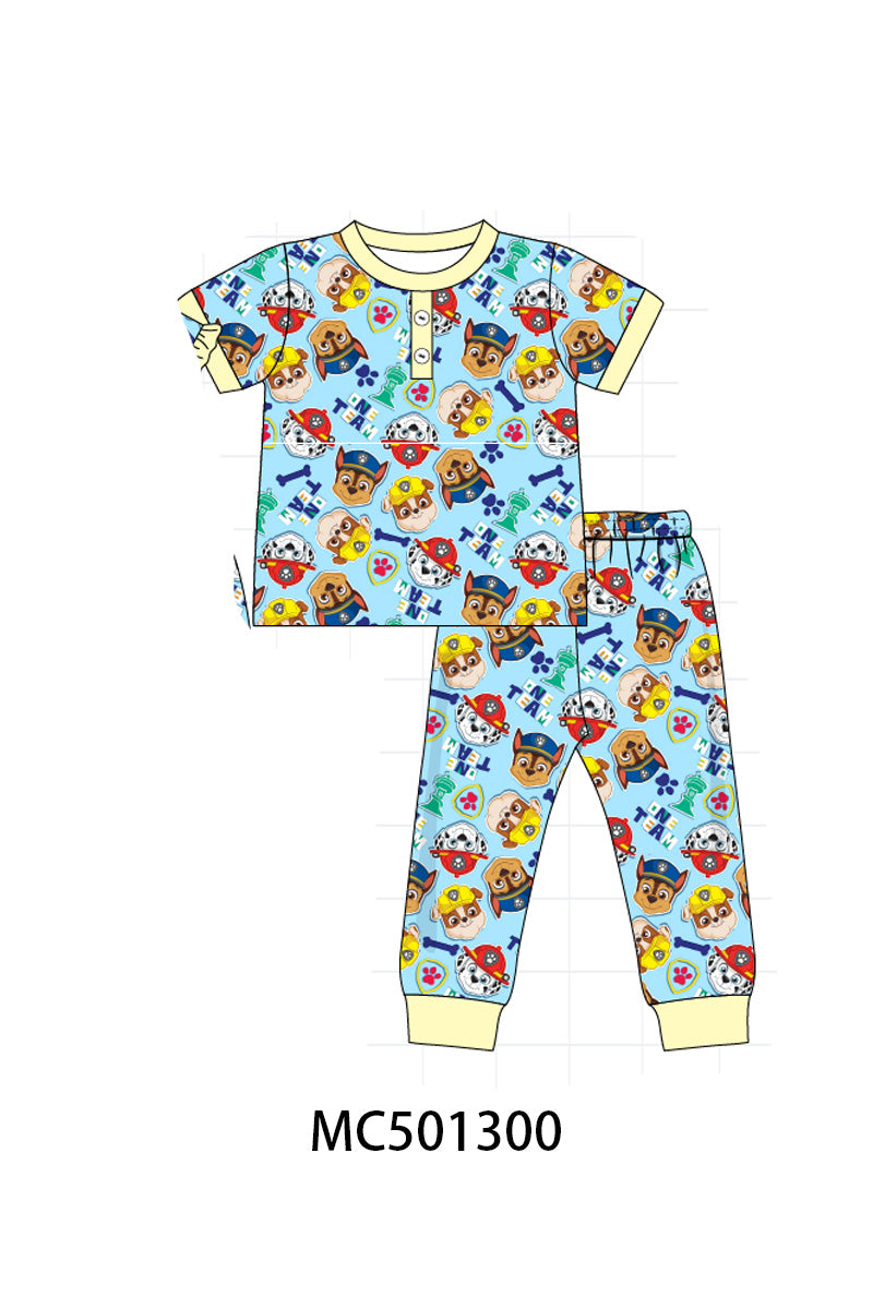 PO49 Character applique print stripe collection